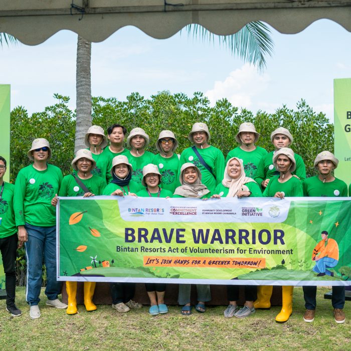 Group photo of Brave Warrior volunteers at Bintan Resorts