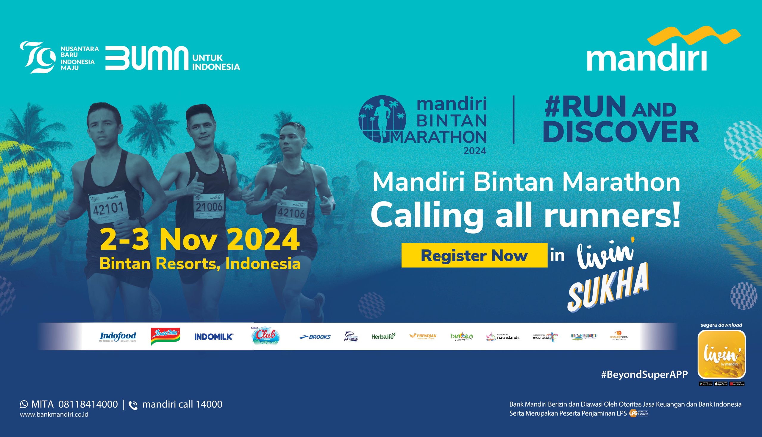 Mandiri Bank and Indofood Join Forces to Elevate the 2024 Bintan Marathon Experience