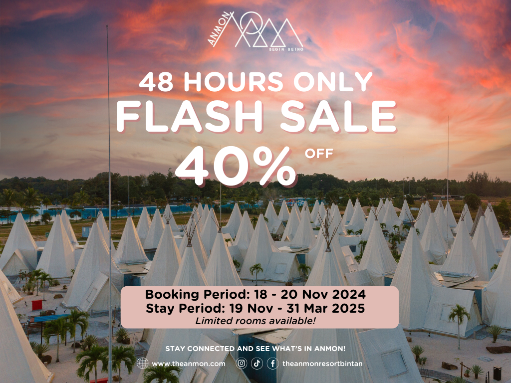 48-Hour Flash Sale: 40% Off at ANMON Bintan!