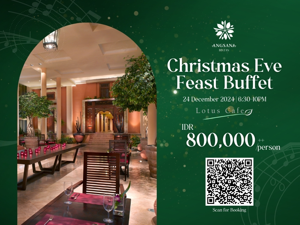 Christmas Eve Dinner at Lotus Café, Angsana Bintan