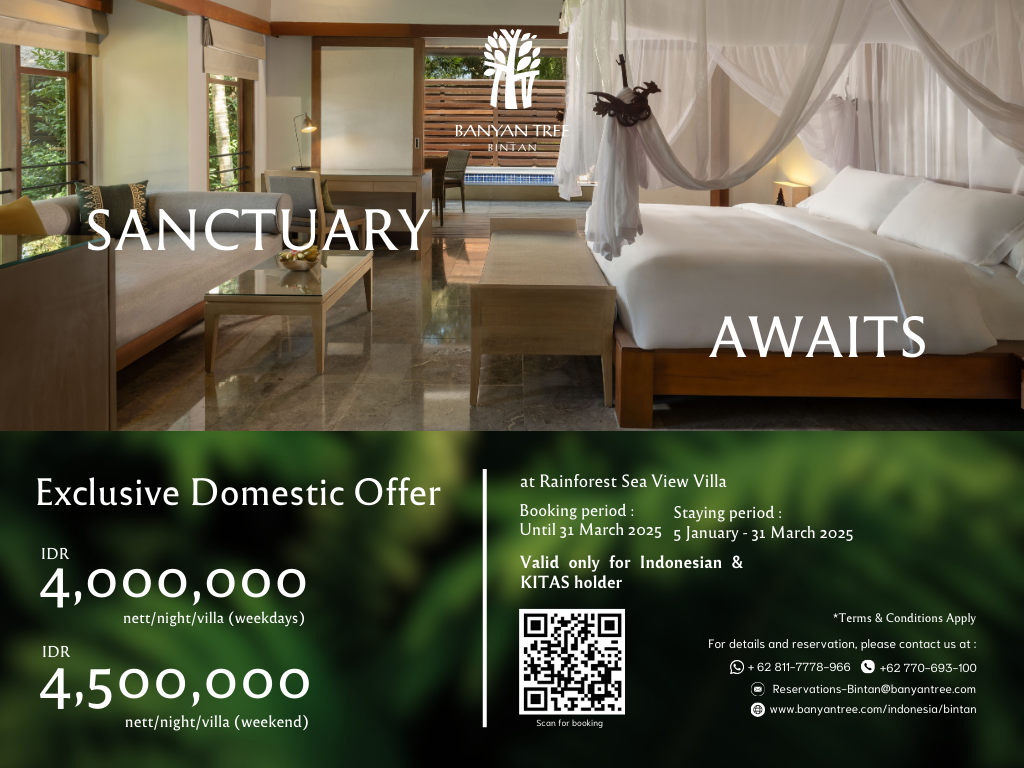 Stay Promotion – Sanctuary Awaits at Banyan Tree Bintan