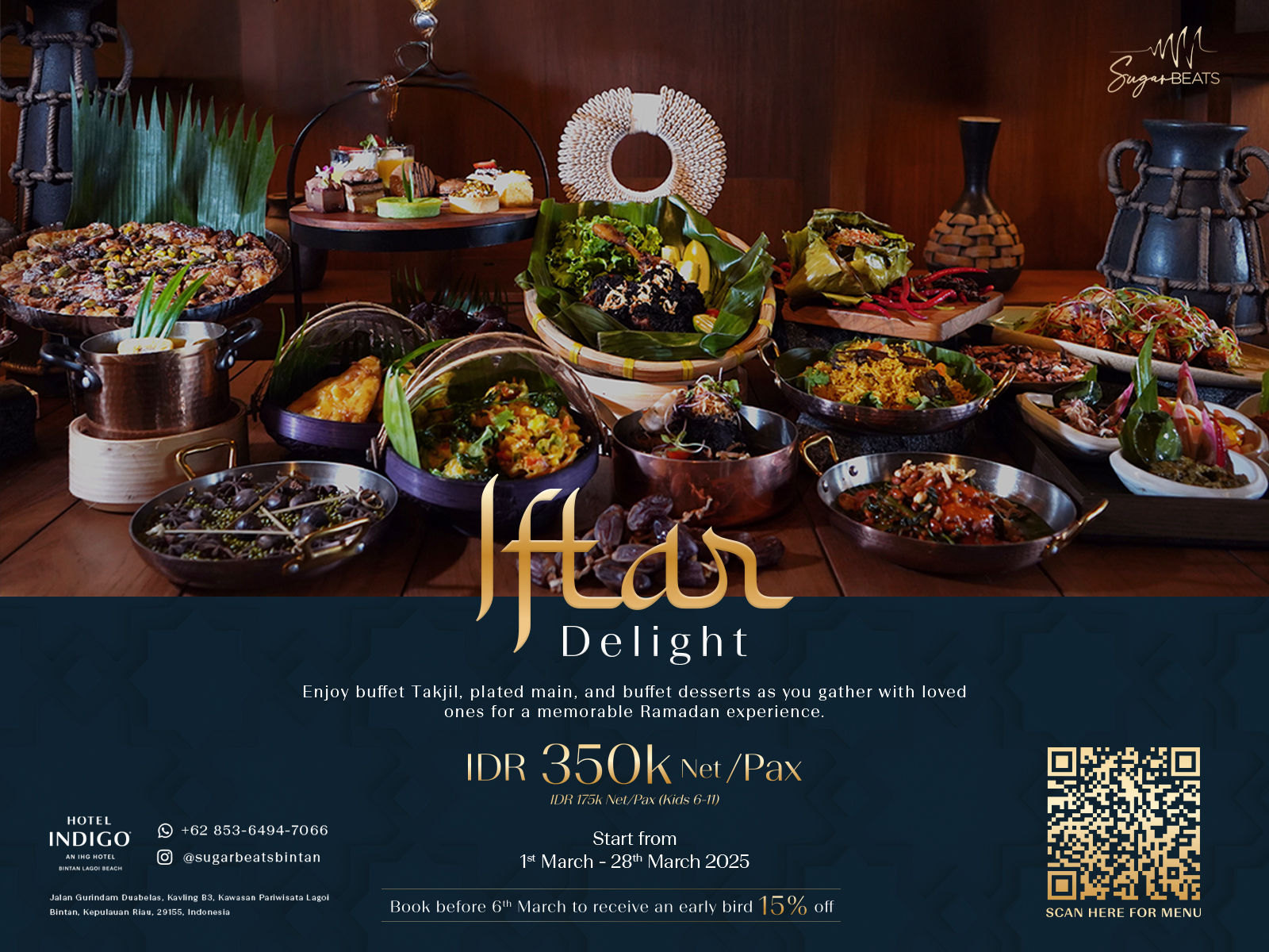 Iftar by the Ocean at SugarBeats – Hotel Indigo Bintan Lagoi Beach